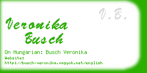 veronika busch business card
